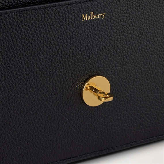 Mulberry Darley Clutch Black Small Classic Grain